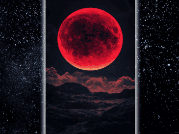 El próximo eclipse lunar de agosto traerá consigo la famosa Luna de sangre. ESPECIAL/Canva