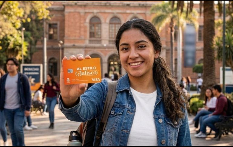 La Tarjeta Única Al Estilo Jalisco —respaldada por la firma VISA— integra funciones de ahorro, crédito y compras internacionales. ESPECIAL / Gemini