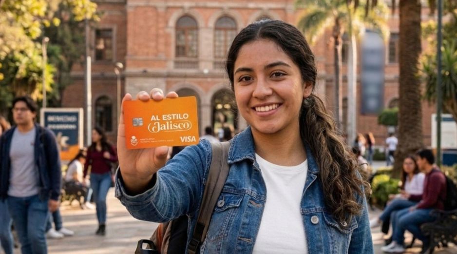 La Tarjeta Única Al Estilo Jalisco —respaldada por la firma VISA— integra funciones de ahorro, crédito y compras internacionales. ESPECIAL / Gemini