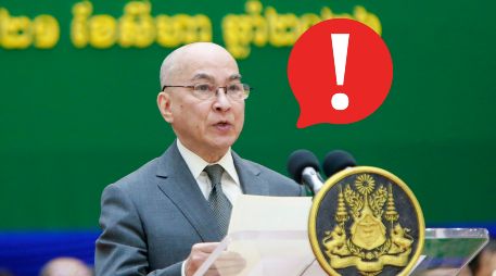 King Norodom Sihamoni  monarca constitucional, jefe de Estado del Reino de Camboya, durante un espacio público. EFE / EPA / KITH SEREY