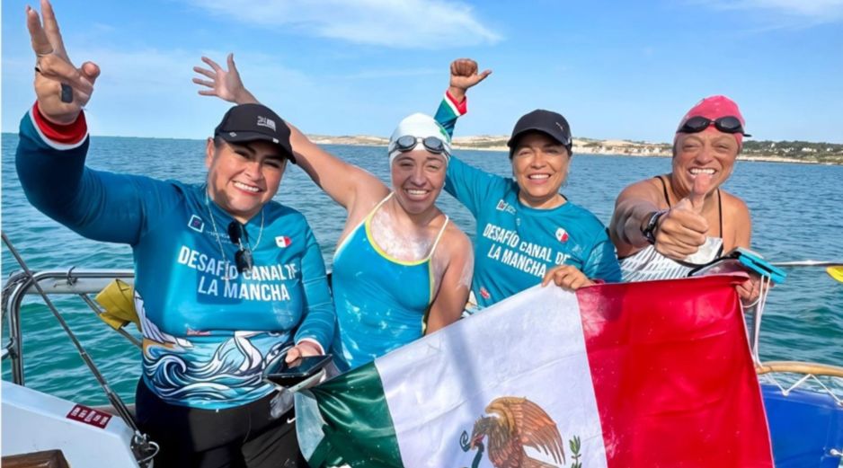 El recorrido de Carbajal fue de 65.3 kilómetros entre mareas, corrientes y temperaturas que oscilaron entre los 17 y 22 grados centígrados. ESPECIAL