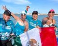 El recorrido de Carbajal fue de 65.3 kilómetros entre mareas, corrientes y temperaturas que oscilaron entre los 17 y 22 grados centígrados. ESPECIAL