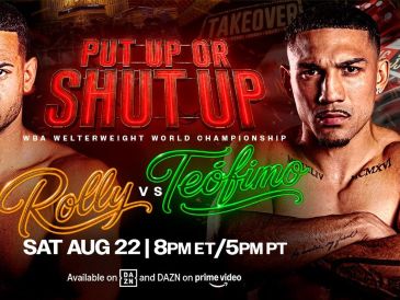 Rolando Romero y Teófimo López. Dos amigos que esta noche pelearán por el campeonato mundial peso wélter de la AMB. X/premierboxing