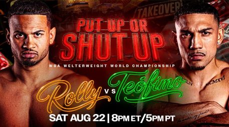 Rolando Romero y Teófimo López. Dos amigos que esta noche pelearán por el campeonato mundial peso wélter de la AMB. X/premierboxing