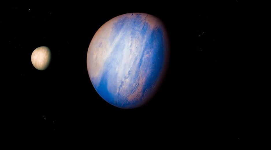 El exoplaneta Gliese 12 b tiene un diámetro ligeramente inferior al de nuestro planeta, situándose en una escala de tamaño intermedia entre la Tierra y Venus. ESPECIAL / CANVA