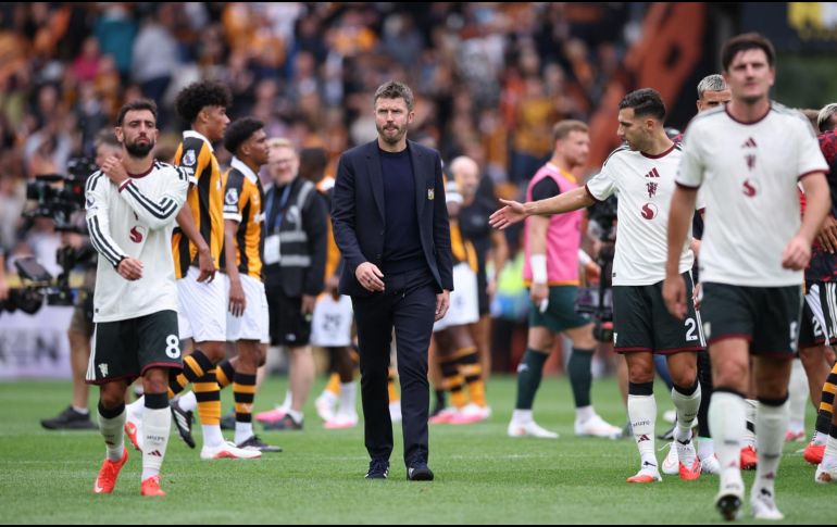 El ManU se fue vacío y con una imagen que huele a que esta tampoco va a ser su temporada, que llevan ya trece años sin ganar la Premier, desde la última campaña de Alex Ferguson. EFE / EPA / A. Vaughan