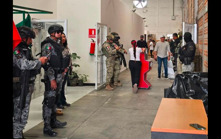 El despliegue se realizó como parte de las acciones para detectar y retirar aparatos relacionados con juegos de azar. ESPECIAL