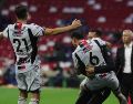 Crespo destacó la valentía de sus dirigidos para plantarse ante el último campeón en el Estadio Azteca. SUN/C. Mejía