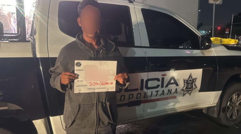 La Policía de Tlajomulco informó que elementos de su corporación ayudaron a regresar a su familia a un masculino de la tercera edad que contaba con una ficha de búsqueda activa. CORTESÍA