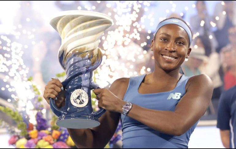 Su historia como campeona comenzó en 2019, cuando con sólo 15 años conquistó Linz. EFE/M. LYONS