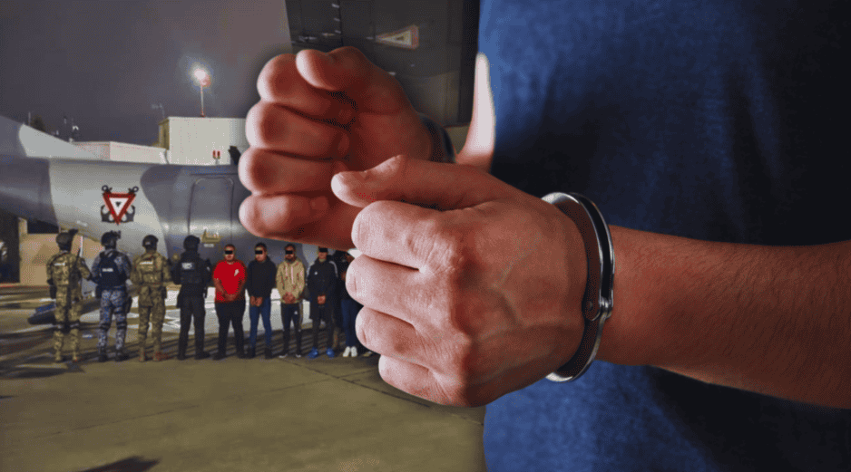 A pesar de que Barrientos Dominguez dejó el cargo de Comisario en abril pasado, al momento de su detención portaba ropa táctica de color negro y una insignia de la corporación municipal. X / @OHarfuch / ESPECIAL / CANVA