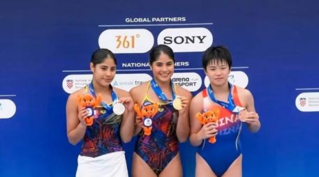 Jalisco reafirma su lugar como potencia de los clavados mexicanos al aportar 12 de los 13 atletas que compiten en el Mundial Juvenil de Croacia. ESPECIAL.