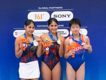 Jalisco reafirma su lugar como potencia de los clavados mexicanos al aportar 12 de los 13 atletas que compiten en el Mundial Juvenil de Croacia. ESPECIAL.