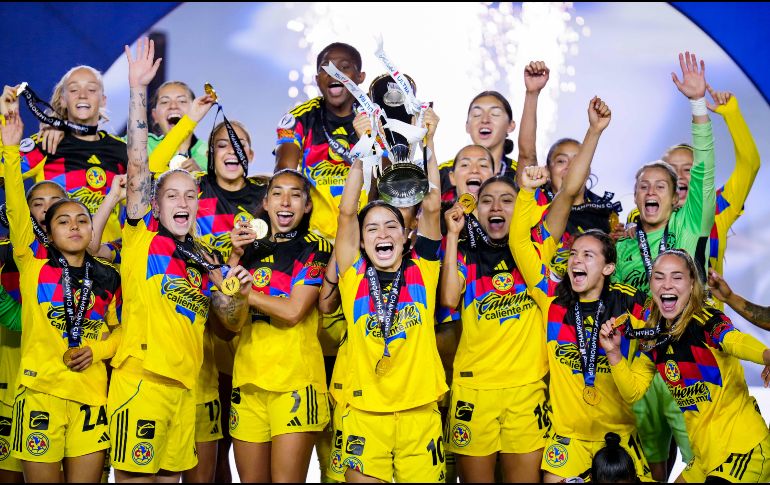 América Femenil logró un triplete después de ganar el Clausura 2026, la Copa de Campeones Femenina de la Concacaf y el Campeón de Campeonas. IMAGO7