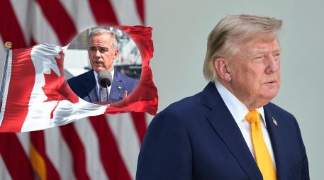 La disputa en el norte de América continúa con un par de declaraciones cruzadas entre Trump y Carney.  AP /Alex Brandon