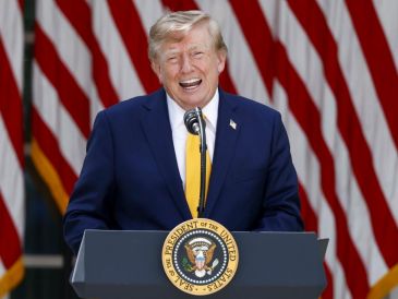 La amenaza de Trump recuerda a su decisión de referirse al Golfo de México como "Golfo de América" en documentos y comunicaciones oficiales en Estados Unidos. EFE/EPA/W. Oliver