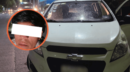 El hecho ocurrió en el cruce de Gigantes y Rita Pérez, donde policías de Guadalajara observaron el forcejeo entre ambos hombres. ESPECIAL/Policía de Guadalajara