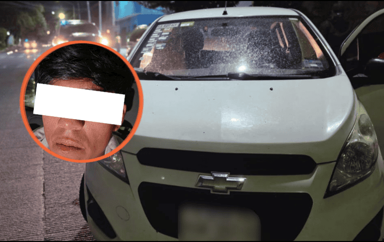 El hecho ocurrió en el cruce de Gigantes y Rita Pérez, donde policías de Guadalajara observaron el forcejeo entre ambos hombres. ESPECIAL/Policía de Guadalajara