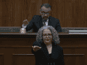 A la par de la toma de protesta de Domínguez Nava en Culiacán, desde Palacio Nacional, la Presidenta Claudia Sheinbaum expresó su respaldo a la designación realizada por el Congreso sinaloense. YT / Congreso Sinaloa TV