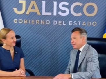 Valeria Moy compartió un mensaje con el gobernador Pablo Lemus. CAPTURA DE VIDEO