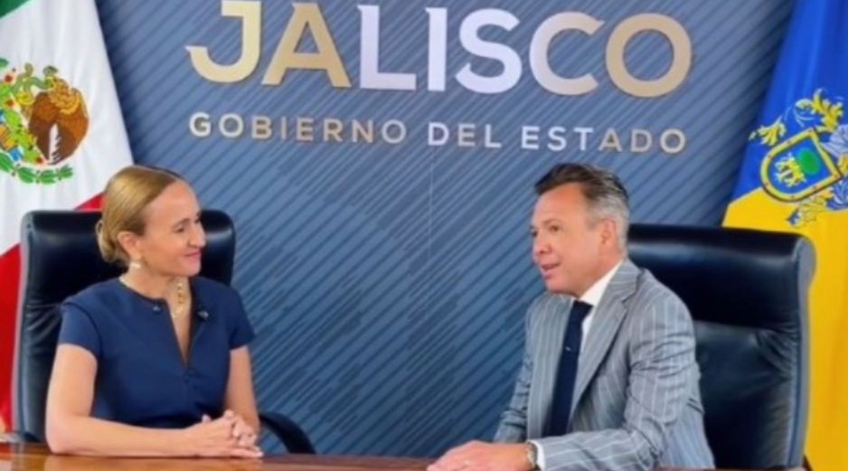 Valeria Moy compartió un mensaje con el Gobernador Pablo Lemus. CAPTURA DE VIDEO