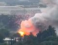 La tarde de este 25 de agosto se registró la explosión de un polvorín en La Saucera, Tultepec. CAPTURA DE VIDEO