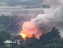 La tarde de este 25 de agosto se registró la explosión de un polvorín en La Saucera, Tultepec. CAPTURA DE VIDEO