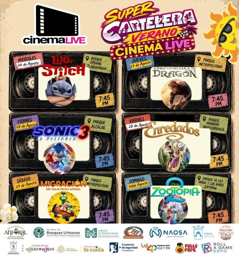 ESPECIAL/ Facebook/ Cinema Live Guadalajara.