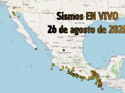 EN VIVO | Sismos en México | Miércoles 26 de agosto. ESPECIAL / SSN