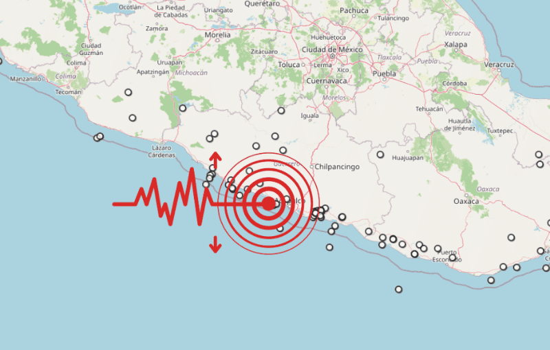 &nbsp;Sismo en Guerrero. ESPECIAL / SSN