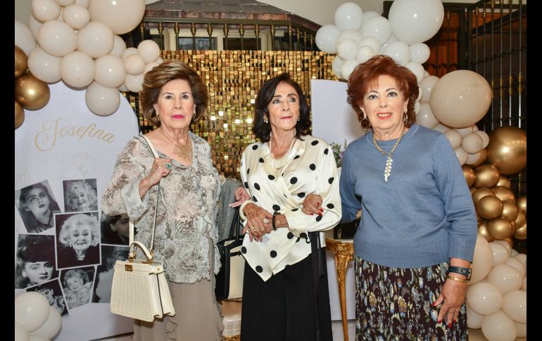 Mari Chuy Sámano, Alicia Rodríguez y Luz Elena Márquez. GENTE BIEN JALISCO / Revista del 28 de agosto 2026