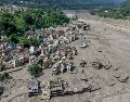 Las localidades más afectadas por la riada fueron Timure, Rasuwagadhi y Syabrubesi, ubicadas en el distrito nepalí de Rasuwa, muy cerca de la frontera con la Región Autónoma del Tíbet. AFP / P. Ranabhat