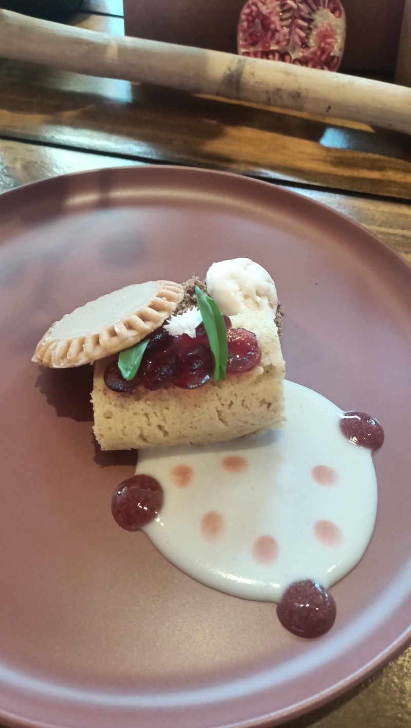 &nbsp;Tamal de Almendra fue el dulce cierre para esta comida de tres tiempos en Hotel Quinta Real / Foto: Cortesía 
