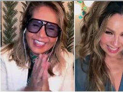 Thalía le agradeció su amistad a Yolanda, y le recordó que siempre estarán juntas para ayudar a levantase una a la otra. CAPTURA DE VIDEO
