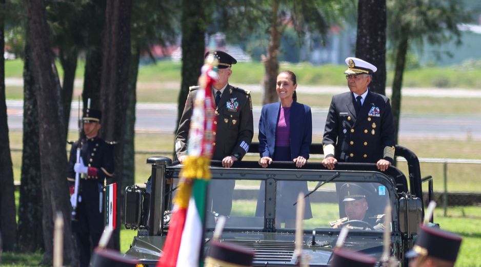 En su sexta visita oficial a Jalisco durante su administración, la Presidenta de México resaltó la importancia de las Fuerzas Armadas de México. EL INFORMADOR/A. Navarro