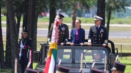 En su sexta visita oficial a Jalisco durante su administración, la Presidenta de México resaltó la importancia de las Fuerzas Armadas de México. EL INFORMADOR/A. Navarro