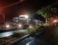 La policía acordonó el lugar mientras los servicios de emergencia atendían a las víctimas. AFP/M. Clavel
