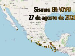 EN VIVO | Sismos en México | Jueves 27 de agosto. ESPECIAL / SSN