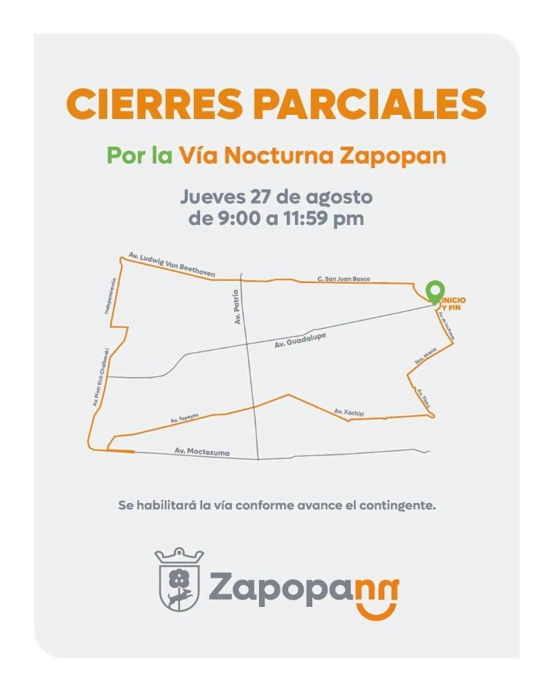 CORTESÍA/ Dirección de Movilidad y Transporte Zapopan.