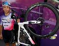 Para César Macías, "sin duda la referencia en México es Isaac del Toro", pero su ídolo ha sido el considerado mejor sprinter de la historia, Mark Cavendish. EFE / J. Lizón