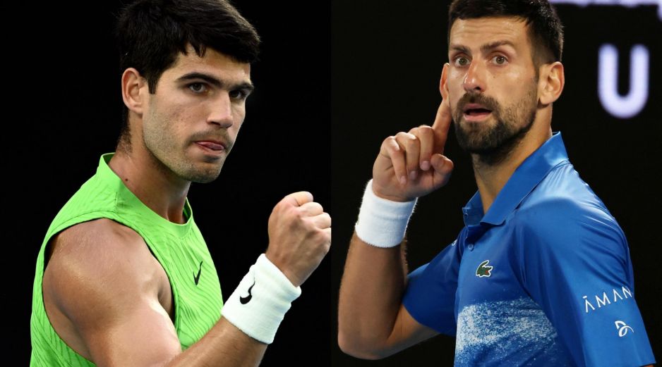 En la rama varonil, Carlos Alcaraz y Novak Djokovic parten como dos de los grandes candidatos a ser campeones. ESPECIAL / EFE