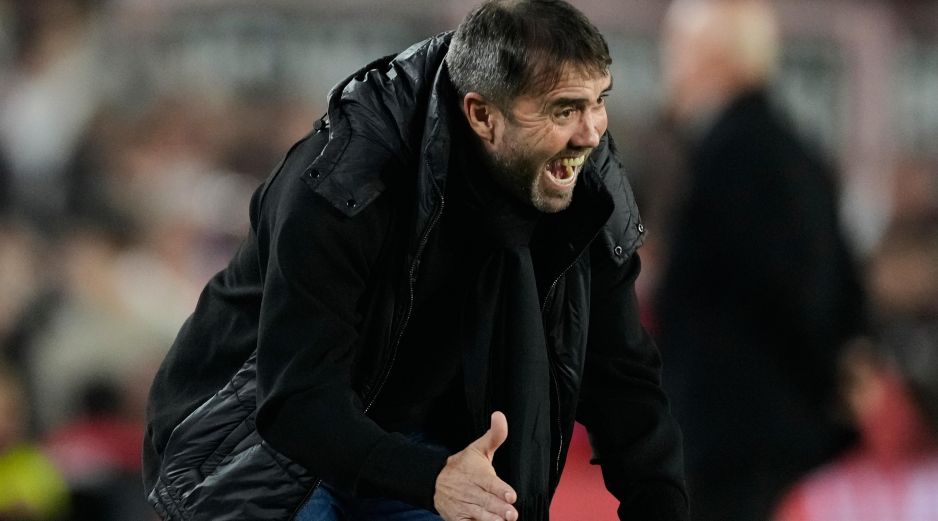 Eduardo Coudet en su último partido al frente del River Plate durante el juego de vuelta de los octavos de final de la Copa Sudamericana. AP / Gustavo Garello