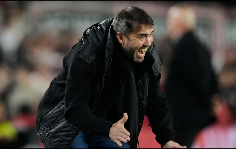 Eduardo Coudet en su último partido al frente del River Plate durante el juego de vuelta de los octavos de final de la Copa Sudamericana. AP / Gustavo Garello