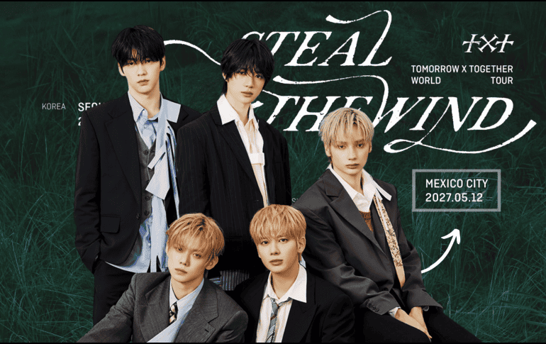 TXT está integrado por Soobin, Beomgyu, Hueningkai (arriba), Yeonjun y  Taehyun (abajo). ESPECIAL/IG/@txt_bighit