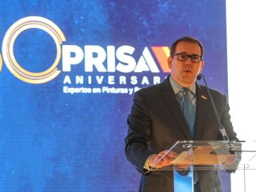 Juan Carlos Caballero, director de Pinturas Prisa mencionó que el gran reto que tiene es seguir construyendo un futuro que permita celebrar otros 80 años más. EL INFORMADOR/A. Navarro