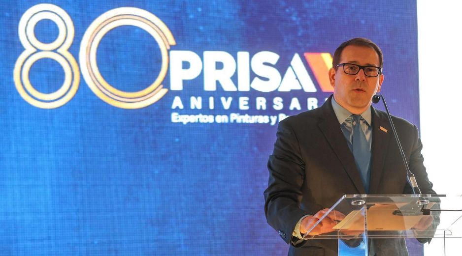Juan Carlos Caballero, director de Pinturas Prisa mencionó que el gran reto que tiene es seguir construyendo un futuro que permita celebrar otros 80 años más. EL INFORMADOR/A. Navarro