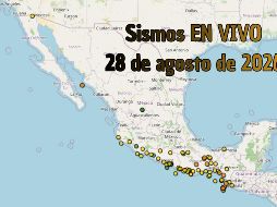 EN VIVO | Sismos en México | Viernes 28 de agosto. ESPECIAL / SSN