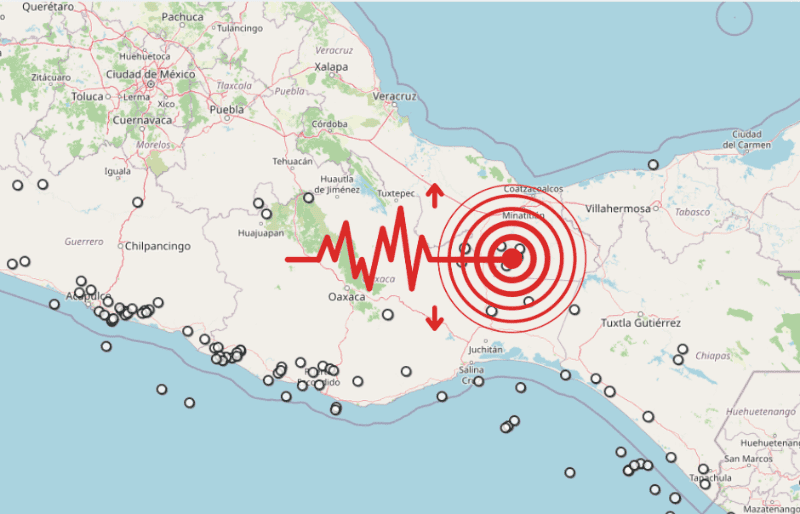 &nbsp;Sismo en Veracruz. ESPECIAL / SSN