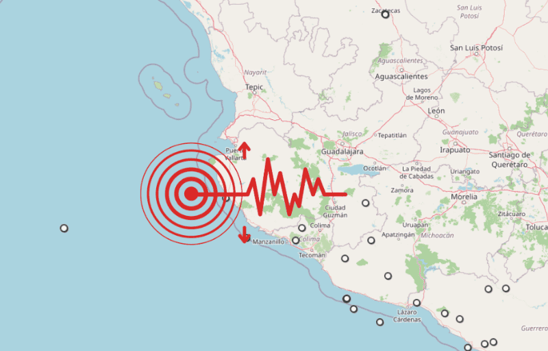 &nbsp;Sismo en Jalisco. ESPECIAL / SSN