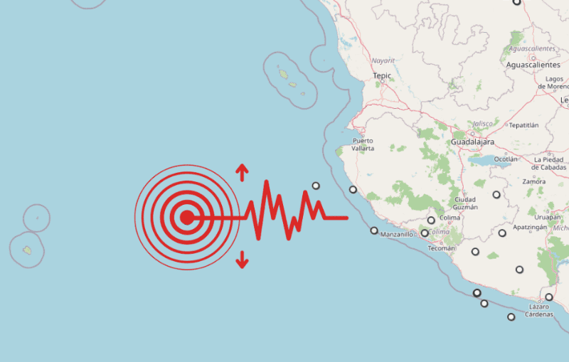 &nbsp;Sismo en Jalisco. ESPECIAL / SSN